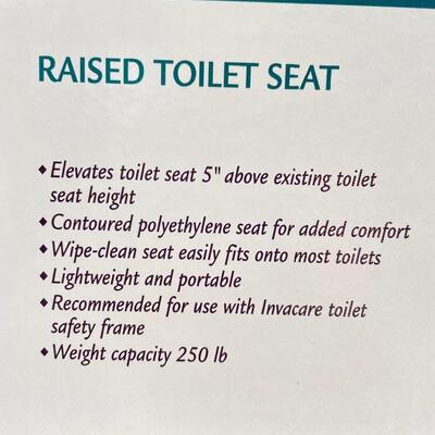 INVACARE RAISED TOILET SEAT #685