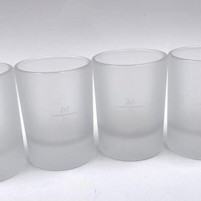 JÃ„GERMEISTER FROSTED SHOT GLASSES SET OF 4