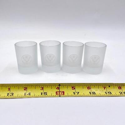 JÃ„GERMEISTER FROSTED SHOT GLASSES SET OF 4