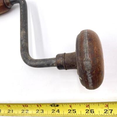 VINTAGE PRIMITIVE HAND CRANK SCREWDRIVER