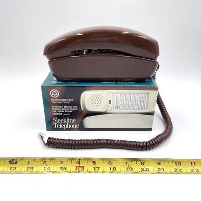 SOUTHWESTERN BELL SLEEKLINE BROWN LANDLINE TELEPHONE