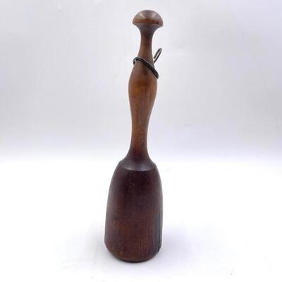 PRIMITIVE-STYLE WOODEN MASHER/PESTLE