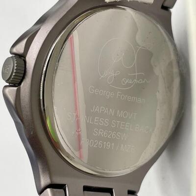 GEORGE FOREMAN STAINLESS STEEL MENâ€™S WATCH