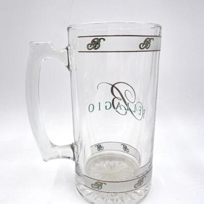 LARGE GLASS BEER MUGS SET OF 5