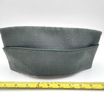 GENUINE U.S. ARMY GARRISON GREEN WOOL CAP SIZE 7 1/4