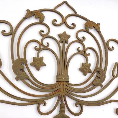 DECORATIVE METAL SCROLL WALL DECOR