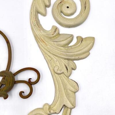 DECORATIVE METAL SCROLL WALL DECOR