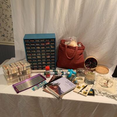 Lot 263 - Cross Stitch, Embroidery Thread, and Crafts Galore!