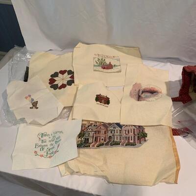 Lot 263 - Cross Stitch, Embroidery Thread, and Crafts Galore!