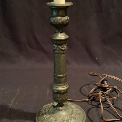 Lot 267 - Two Vintage Metal Lamps