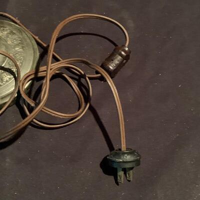 Lot 267 - Two Vintage Metal Lamps