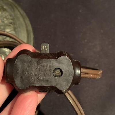Lot 267 - Two Vintage Metal Lamps