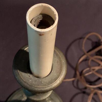 Lot 267 - Two Vintage Metal Lamps