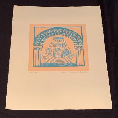 Lot 269 - â€œOur Arkâ€ Signed Art by Marion A. Baker