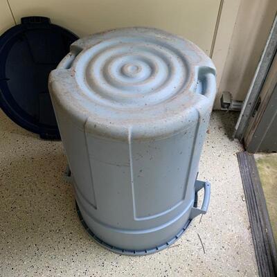Lot 270 - Two Large Rubbermaid Trash Cans
