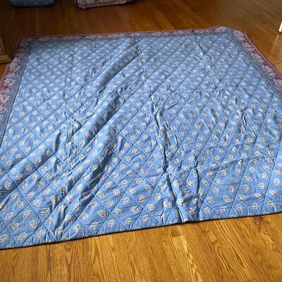 Lot 271 - Vintage Chair w/ Cover & Matching Bed Covers 