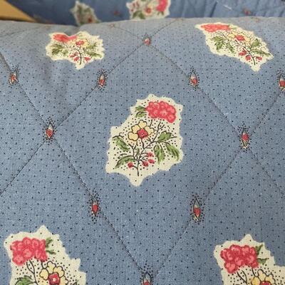 Lot 271 - Vintage Chair w/ Cover & Matching Bed Covers 