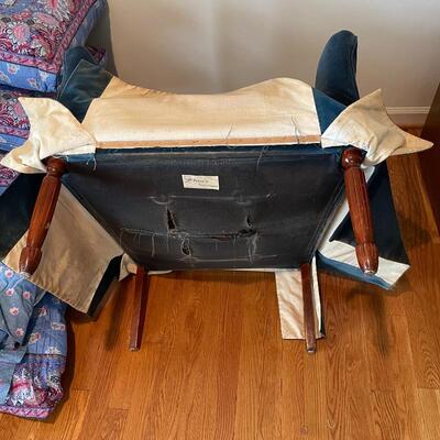 Lot 271 - Vintage Chair w/ Cover & Matching Bed Covers 