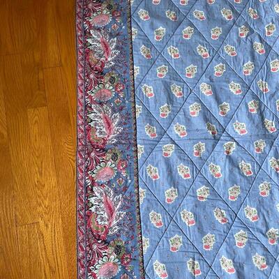 Lot 271 - Vintage Chair w/ Cover & Matching Bed Covers 