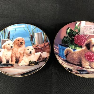 Puppy Dog Collector Plates 