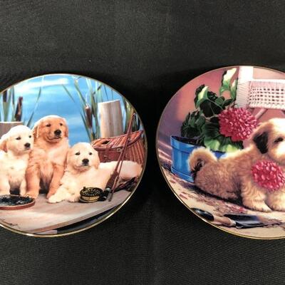 Puppy Dog Collector Plates 