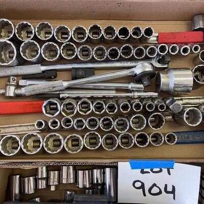 904-Large Selection of Socket Wrench Sets