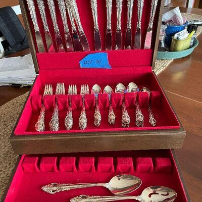 Lot 34 - Silver Plate Flatware