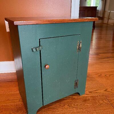 Lot 39 - Vintage Rustic Green Cabinet
