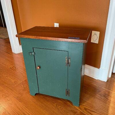 Lot 39 - Vintage Rustic Green Cabinet