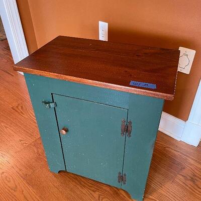 Lot 39 - Vintage Rustic Green Cabinet