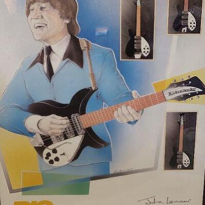 Lot 78: John Lennon Limited Edition Rickenbacker Poster