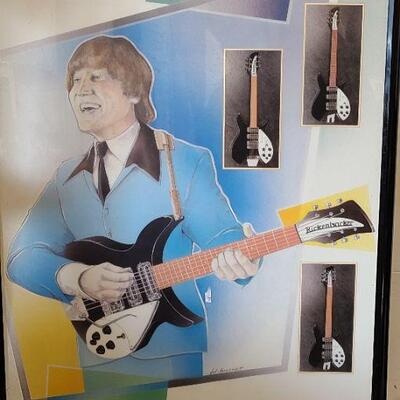 Lot 78: John Lennon Limited Edition Rickenbacker Poster
