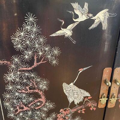 Lot 42 - Oriental Cabinet Filled with Mikasa China