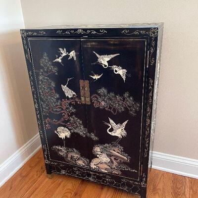 Lot 42 - Oriental Cabinet Filled with Mikasa China