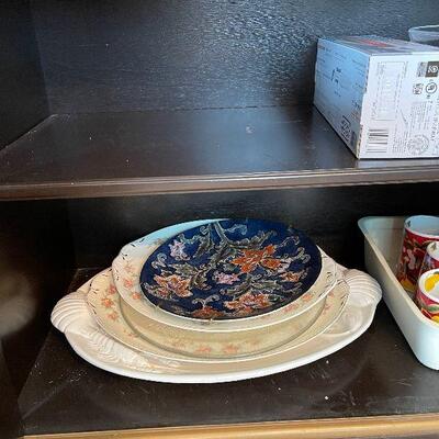 Lot 43 - Drexel Oriental China Cabinet and Contents
