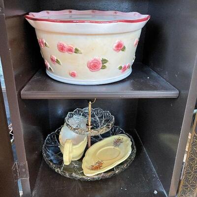 Lot 43 - Drexel Oriental China Cabinet and Contents