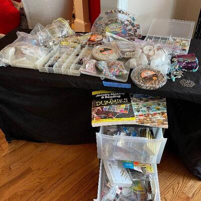 Lot 49 - Crafting and Beading Supplies