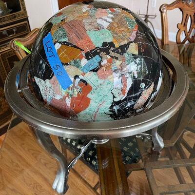 Lot 50 - Gemstone Globe