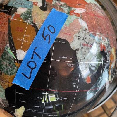 Lot 50 - Gemstone Globe