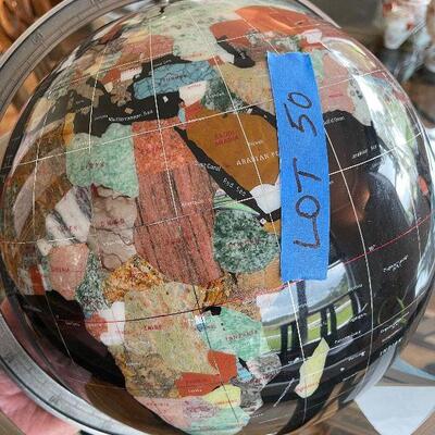 Lot 50 - Gemstone Globe
