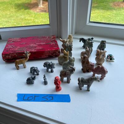 Lot 53 - Carved Miniature Stone Figurines