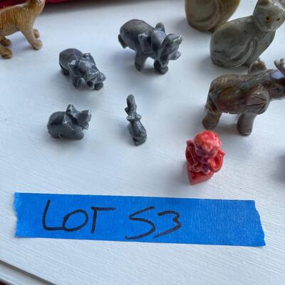 Lot 53 - Carved Miniature Stone Figurines