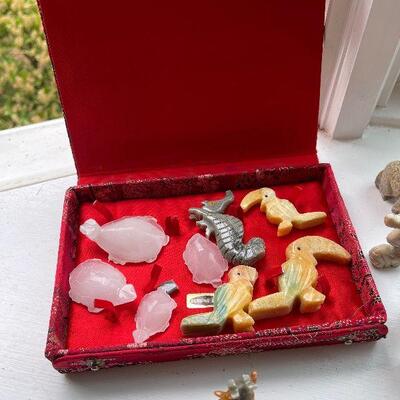 Lot 53 - Carved Miniature Stone Figurines
