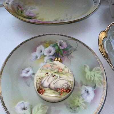 Lot 55 - Vintage Hand Painted Porcelain Boxes and Bowls