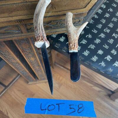 Lot 58 - Antler Spreader and Knife