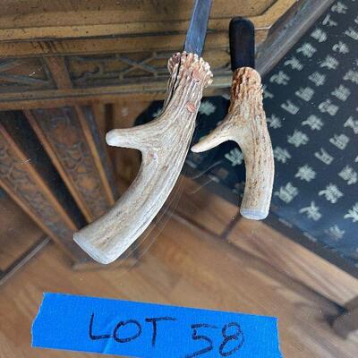 Lot 58 - Antler Spreader and Knife