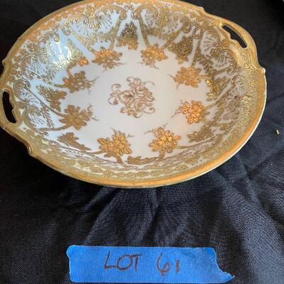 Lot 61 - Vingage Gold and Ivory Bowl