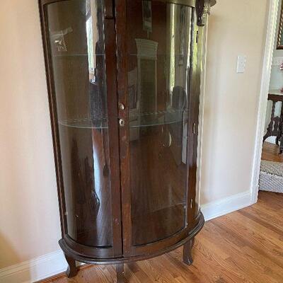 Lot 75 - Vintage Bow Front Display Cabinet