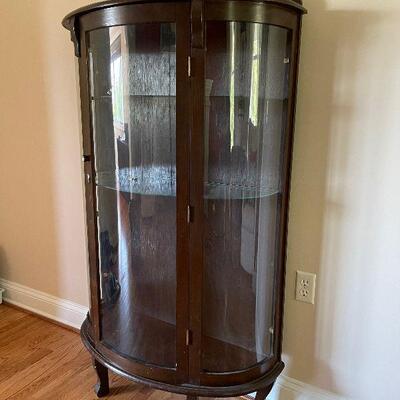 Lot 75 - Vintage Bow Front Display Cabinet