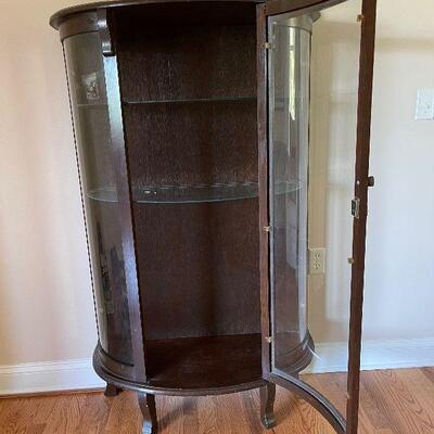 Lot 75 - Vintage Bow Front Display Cabinet